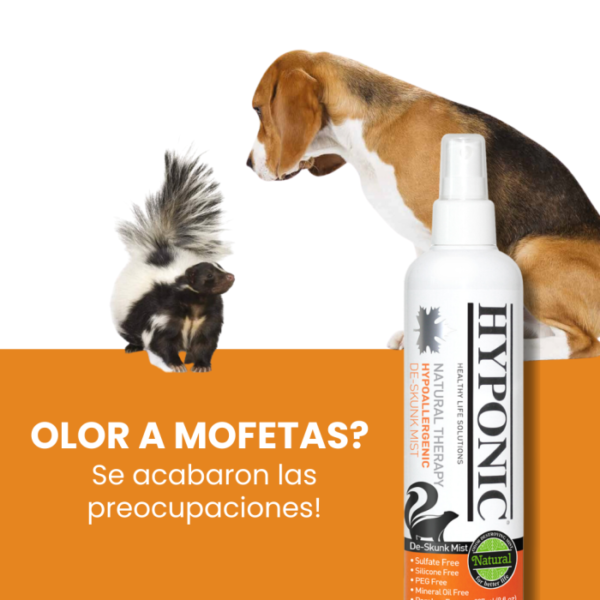 HYPONIC Eliminador de olores De-Skunk Mist (para mascotas) 55m - Imagen 3
