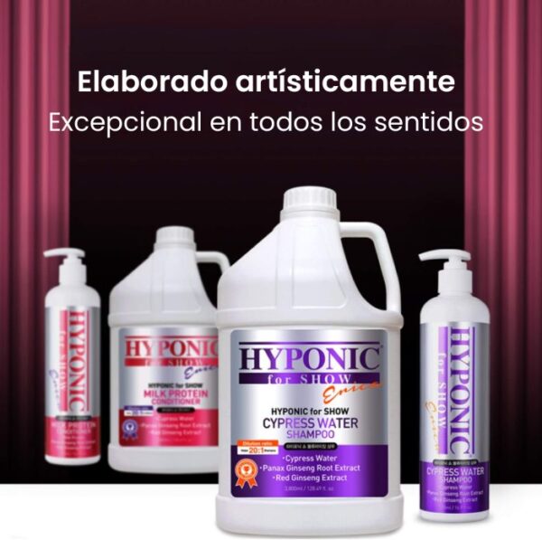 Hyponic Acondicionador para Show Dogs Proteína de Leche 500ml - Imagen 3