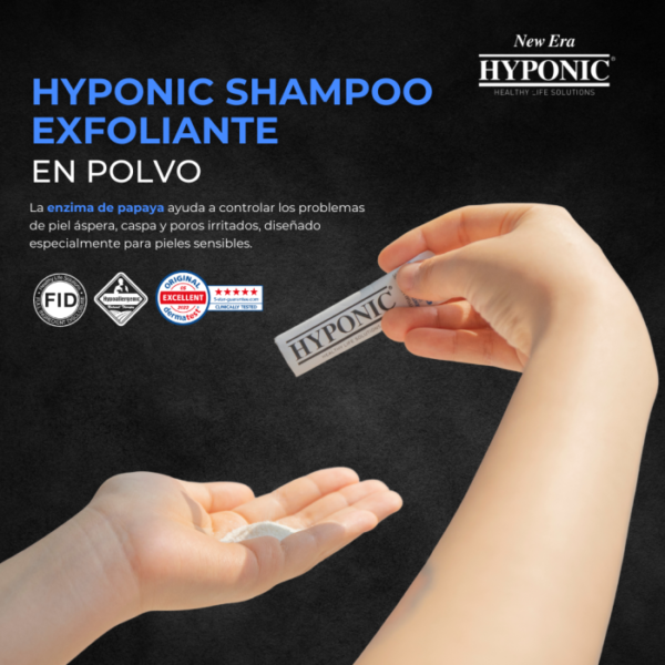 Hyponic Shampoo en polvo para piel sensible 24g (2g x 12un) - Imagen 3
